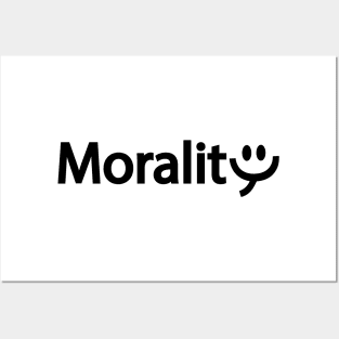 Morality artistic typography design Posters and Art